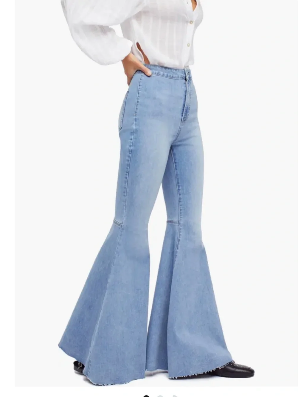 We the Free by Free People Just Float On High Waist Flare Jeans